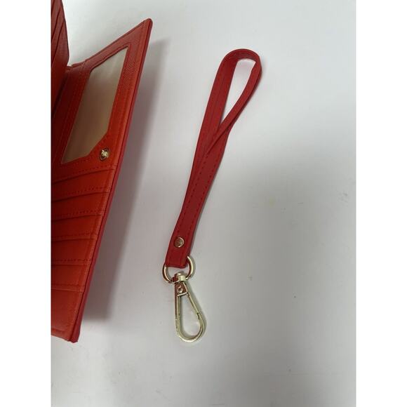 AR NEW YORK‎ Wristlet Wallet Tan And Red Floral New - Picture 7 of 7